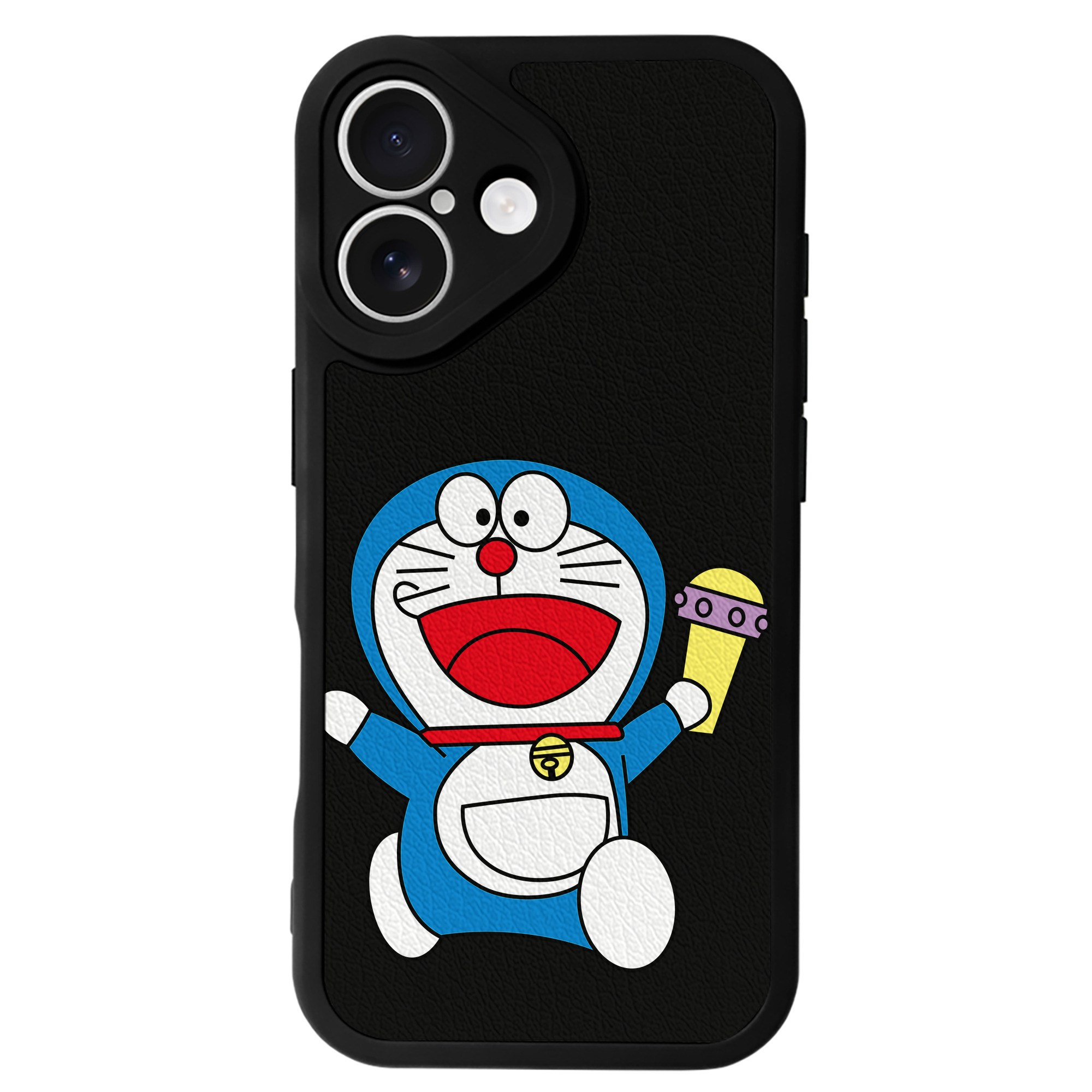 （画像用） ドラえもん Doraemon 【iPhone 16シリーズ対応】シリコンスマホケース（レザー調） 材質：シリコン